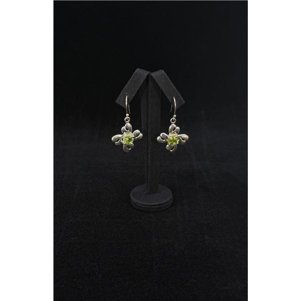 Sterling Silver Peridot Earrings