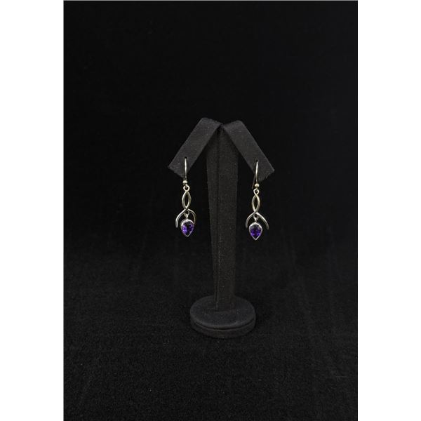 Sterling Silver Amethyst Earrings