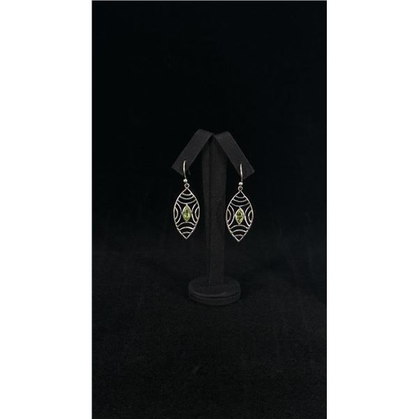Sterling Silver Peridot Earrings