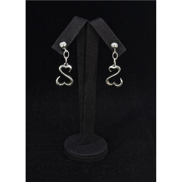 Jane Seymour Open Heart Sterling Silver Earrings