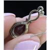 Image 3 : Sterling Silver Garnet Dangle Earrings