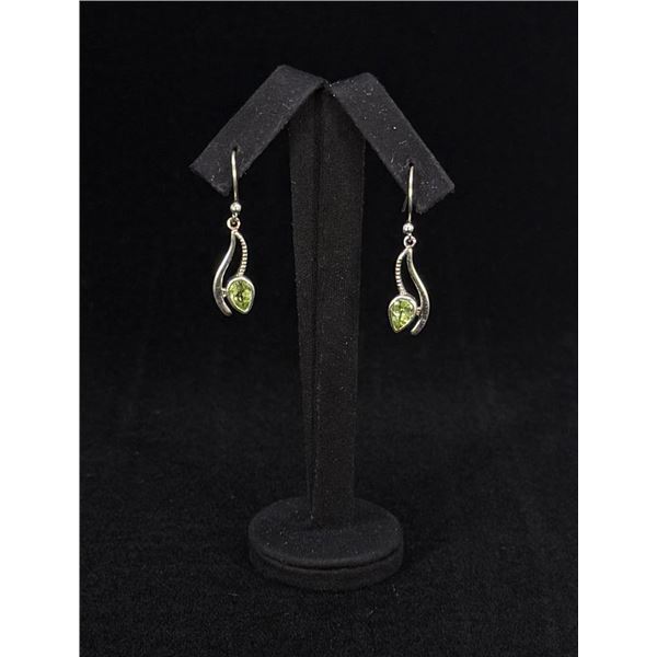 Sterling Silver Peridot Earrings