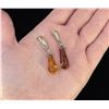 Image 2 : Sterling Silver Amber Earrings