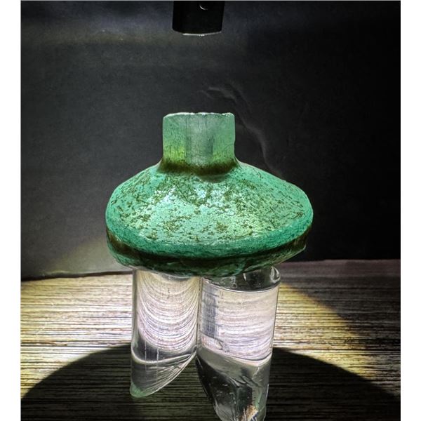 Time of Christ Ancient Roman Green Bottle