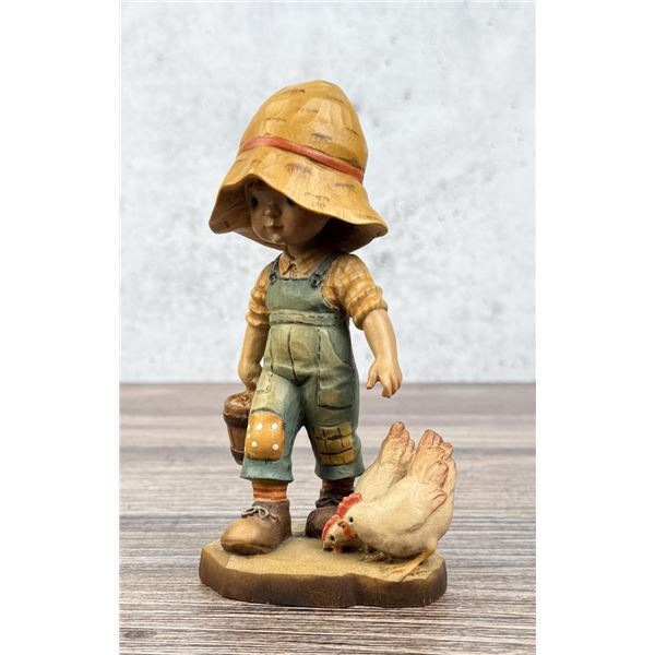 Anri Sarah Kay Morning Chores Carved Figure