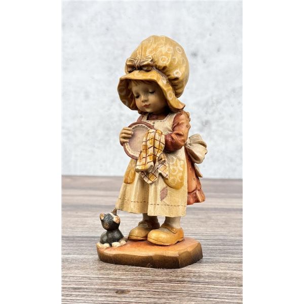 Anri Sarah Kay Helping Mother Carved Figure