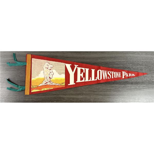 Yellowstone National Park Felt Souvenir Pennant