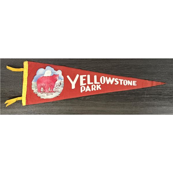 Yellowstone National Park Felt Souvenir Pennant