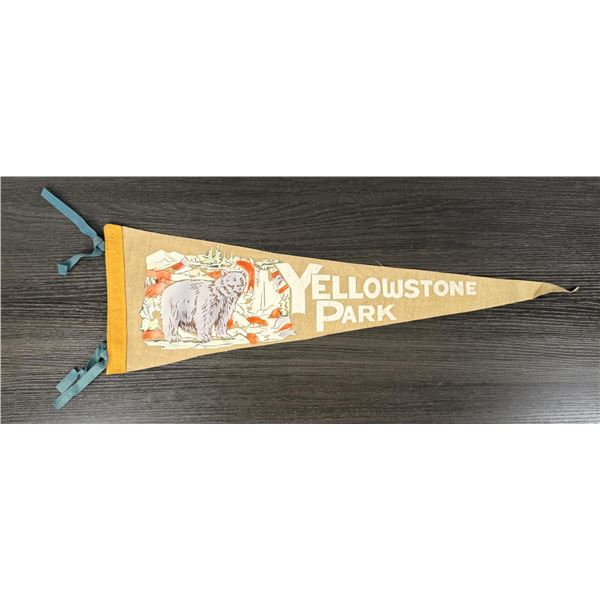 Yellowstone National Park Felt Souvenir Pennant