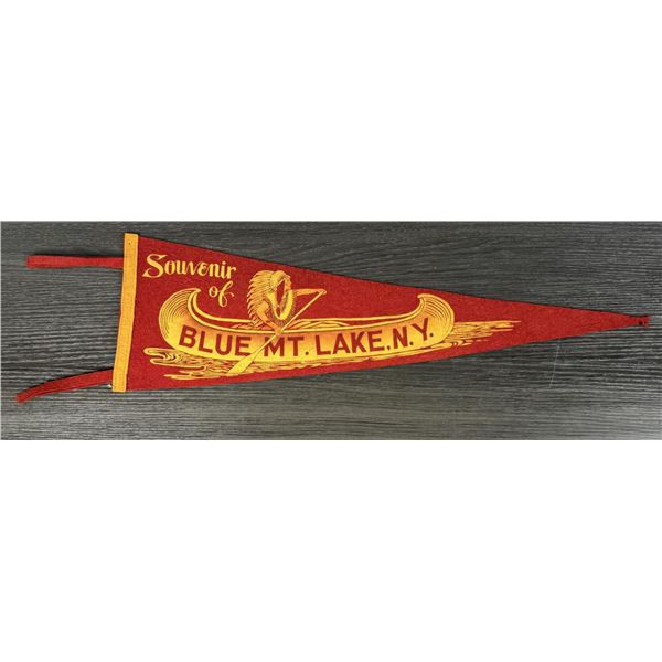 Blue Mountain Lake New York Souvenir Pennant