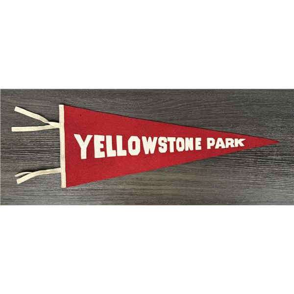 Yellowstone National Park Felt Souvenir Pennant