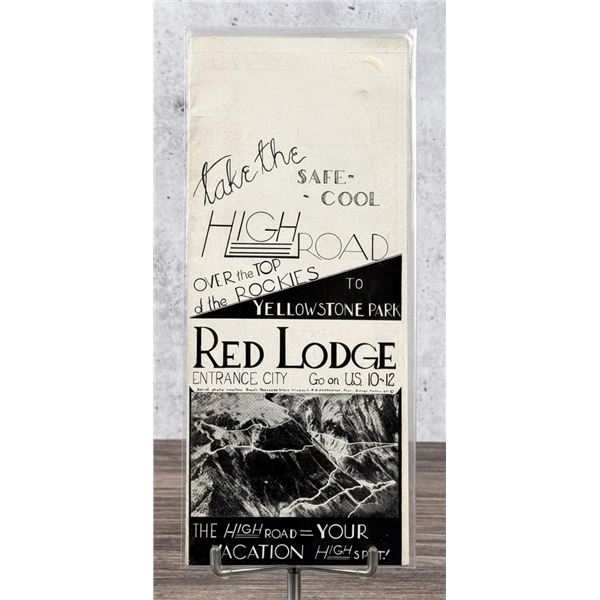 Red Lodge Montana Gateway To Yellowstone Brochure