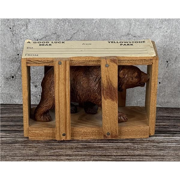 Yellowstone National Park Bear In Cage Souvenir