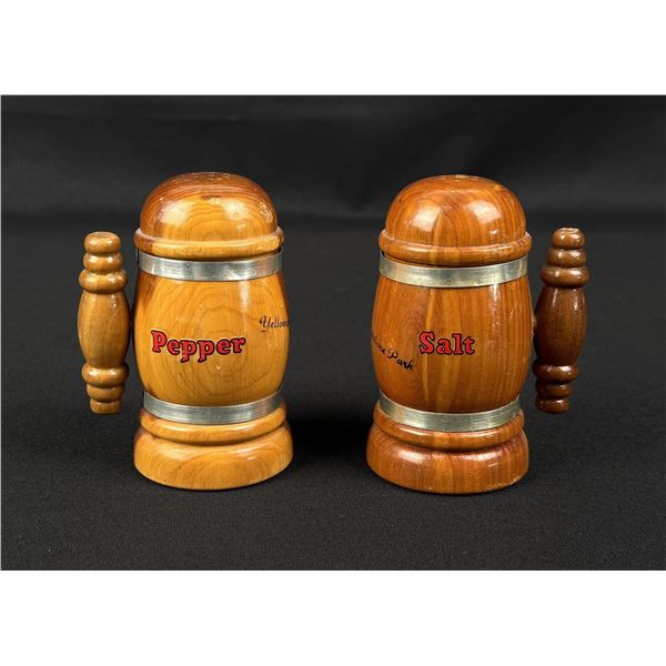Yellowstone Park Souvenir Salt & Pepper Shakers