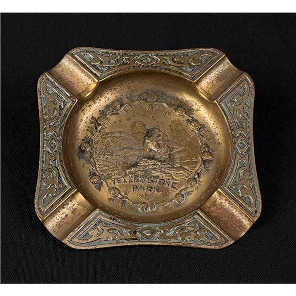 Yellowstone National Park Hotel Brass Ashtray