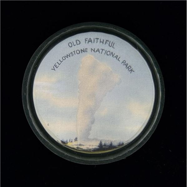 Yellowstone Park Old Faithful Paperweight