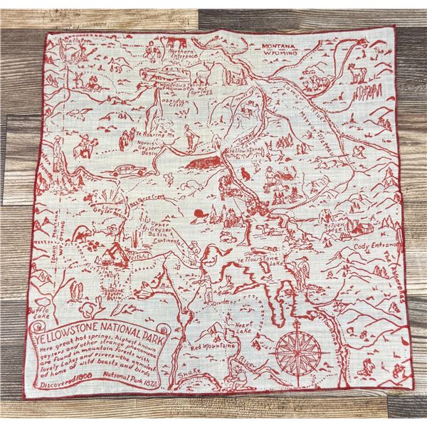 Yellowstone National Park Souvenir Handkerchief