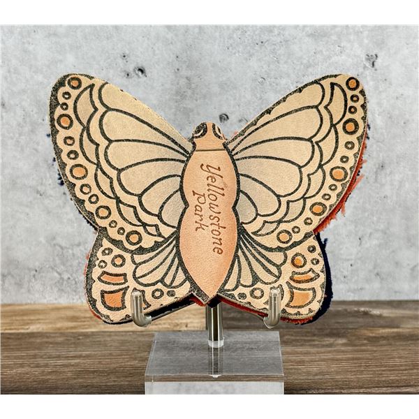 Yellowstone Park Souvenir Butterfly Needle Case