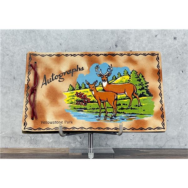 Yellowstone Park Souvenir Autograph Book