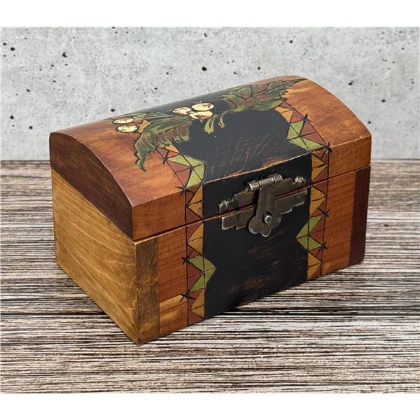C.W. Pickets Rustic Carved Cedar Trunk Box