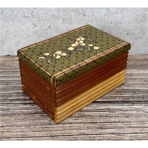 C.W. Pickets Rustic Carved Cedar Trunk Box