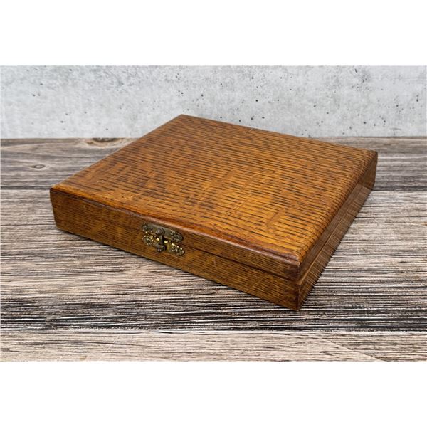 Antique Oak Presentation Box
