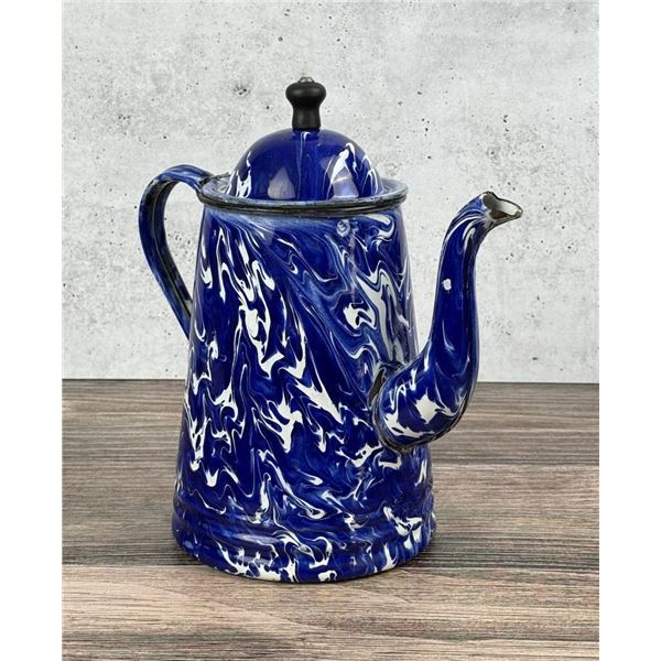 Blue Graniteware Frontier Coffee Pot