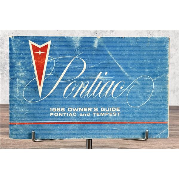 1965 Pontiac Owners Guide Manual