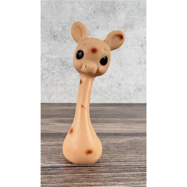 Tinkle Toy Giraffe Vinyl Squeeze Squeak Toy