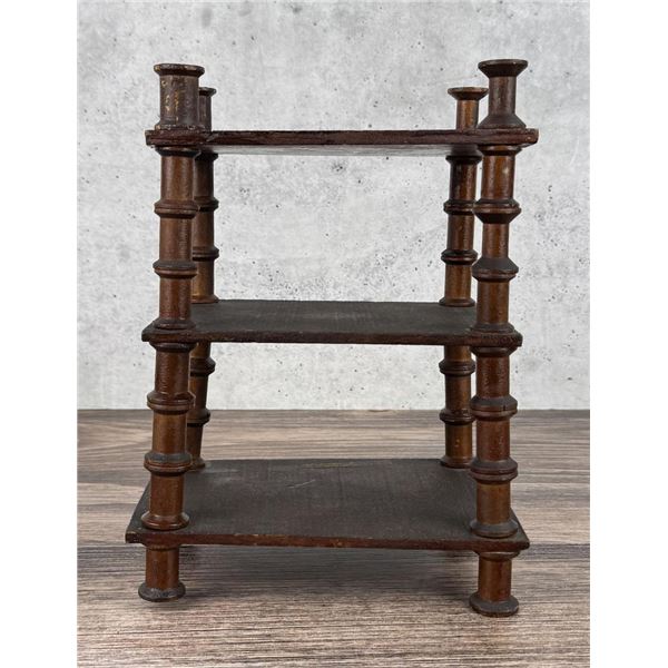 Folk Art Spool Shelf