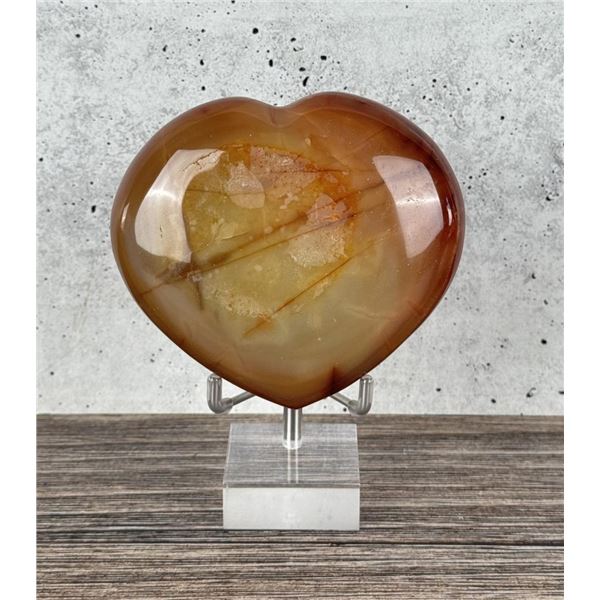 Carved Carnelian Heart