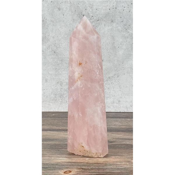 Large Rose Quartz Tower Spire Obelisk