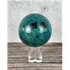 Image 2 : Carved Chrysocolla and Malachite Sphere