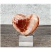 Image 1 : Carved Carnelian Geode Heart