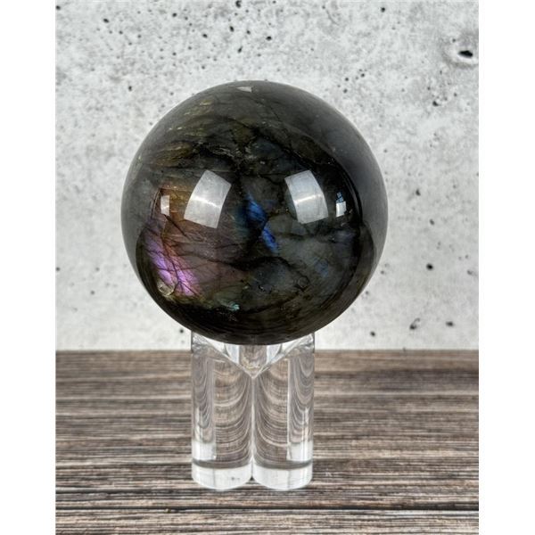 Carved Labradorite Sphere