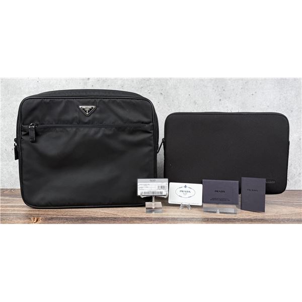 Prada Porta Viaggio Nylon Computer Ipad Bag