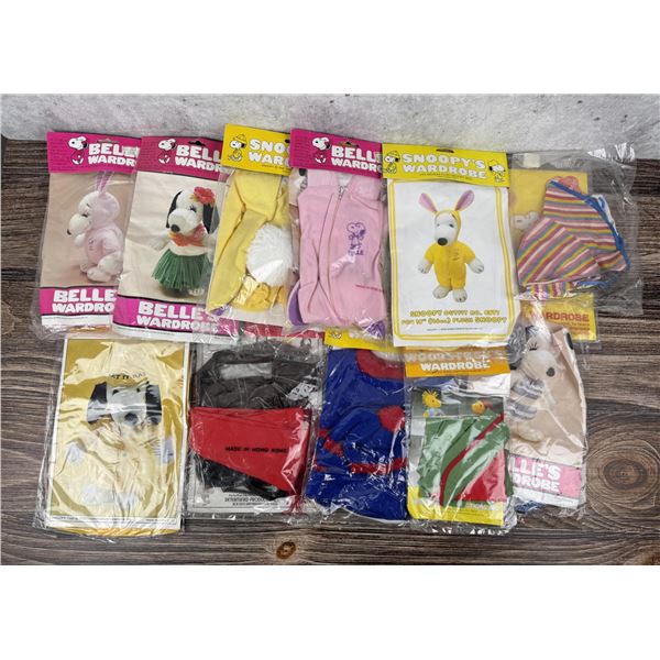 Snoopy's Wardrobe Plush Clothing Outfit Sets