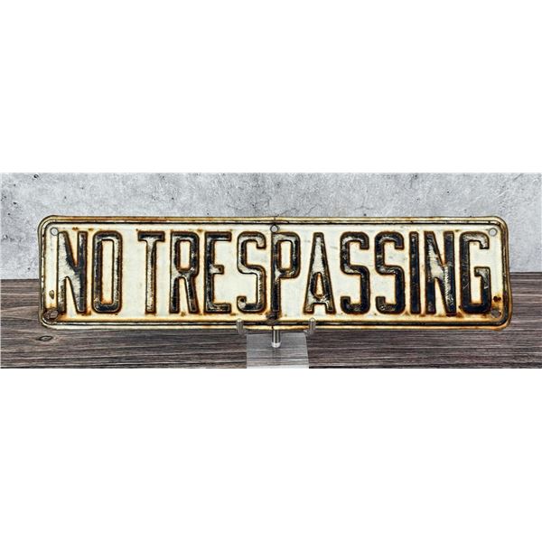 Butte Montana Mine No Trespassing Sign