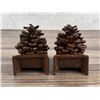 Image 3 : Cast Iron Pinecone Bookends