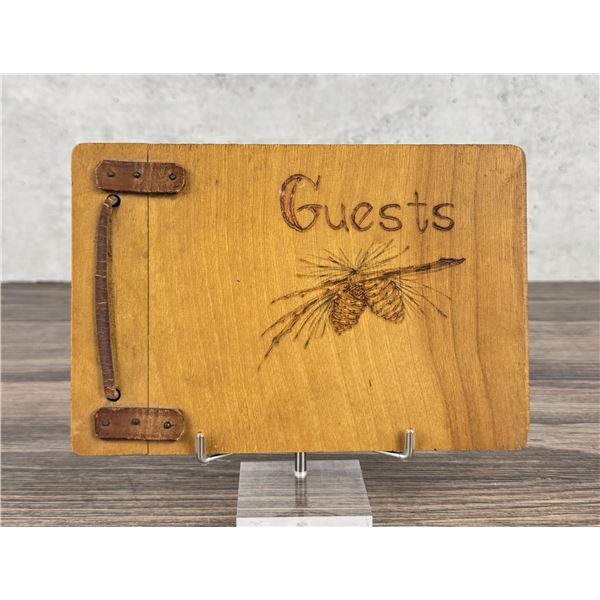 Folk Art Wood Photo Album