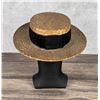 Image 3 : Antique Straw Boater Hat