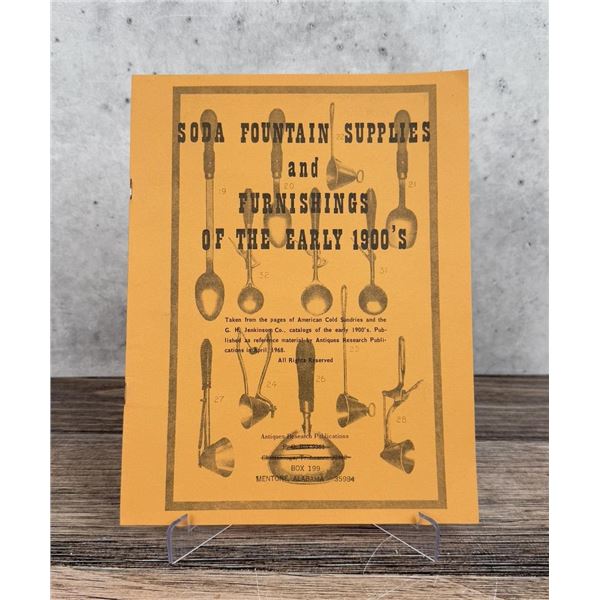 Soda Fountain Supplies and Furnishings