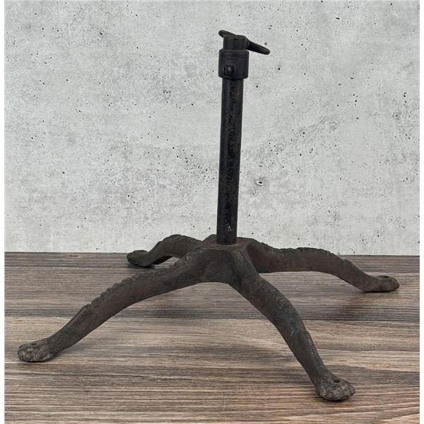Antique Cast Iron General Store Display Stand Base