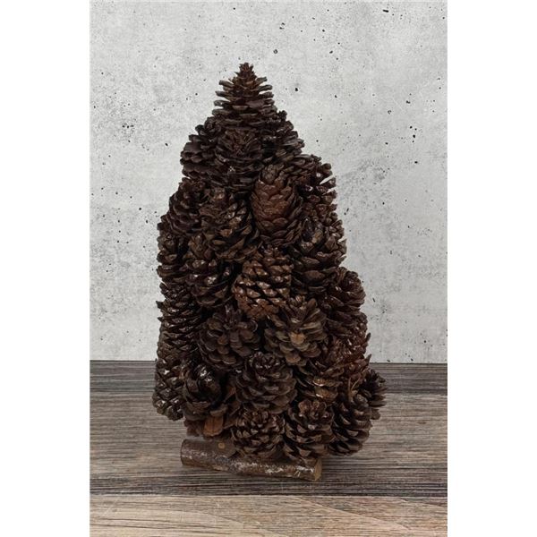 Folk Art Adirondacks Pine Cone Christmas Tree