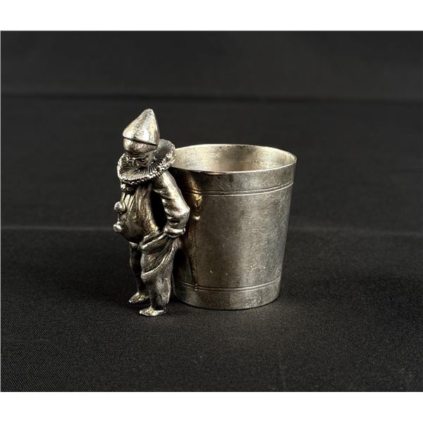 Homan Silverplate Clown Toothpick Holder
