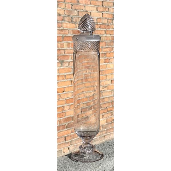 Columbia Swirl Pharmacy Apothecary Candy Jar