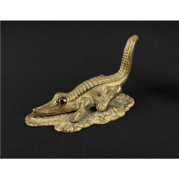 Austrian Vienna Bronze Alligator Paperclip