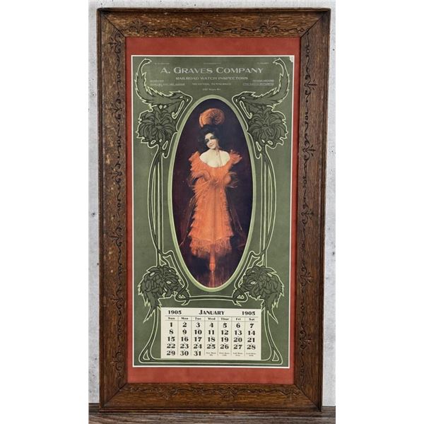 A. Graves Railroad Watch Inspectors Calendar