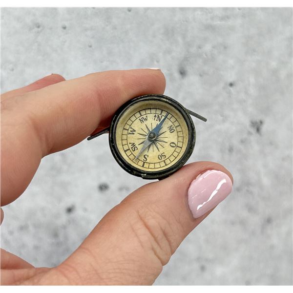 Miniature Antique German Tripod Table Compass