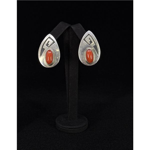 Everett & Mary Teller Navajo Sterling Earrings